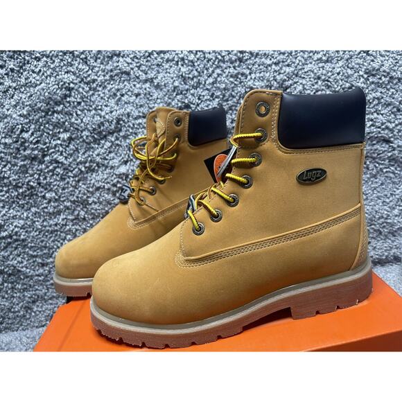 Mens LUGZ Work Boots MDRIF6STWK 7470 Wheat Tan Bark Lined Slip Resist 9.5W main image 7